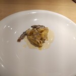 RISTORANTE IL NODO - アミガサダケのタリアテッレ