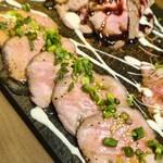 隠れ家個室居酒屋 音音 - 霜降り牛たんの炙り