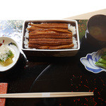 祇園　岩元 - 岩元五周年記念セット（昼限定）「京あなご重」２０００円（税別）〜全体写真