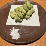 季節料理かたやま - 空豆かき揚げ