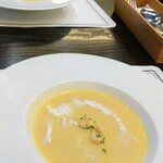 ステーキハウス松葉 - ポタージュスープ