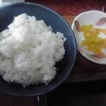 私自身に対する御見舞いだと言って出してくれたライス（笑）美味しかった♪