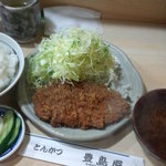 豊島屋 - ロ－スカツ定食