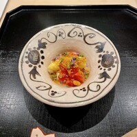 祇園 にしかわ - ②前菜 ホワイトアスパラガス焼浸し