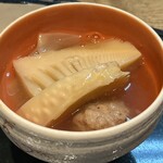 くずし割烹 樋ぐち - 筍とイカ団子の餡掛け