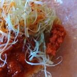 幸楽苑 - 辛ニンニク投下