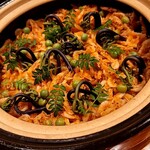 銀座 しのはら - 筍と桜海老のご飯（蕨）