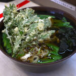 よつば - にらそば@税込500円、春菊天@税込150円