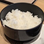 かどや - ご飯は、お櫃での提供