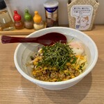 麺小屋 てち - みそまぜそば　ミニ（950円）＋ジャンク大好き（300円）