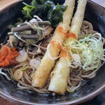 かき揚げ 十割そば 長助 - 期間限定山菜そば¥720込 (2025/3/下旬時点)
