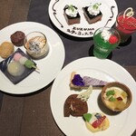 風のテラスKUKUNA - デザートと記念のプレート
