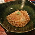 Touya - お通し　豆腐の蕎麦の実餡