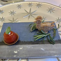 Ristorante Crocifisso - カプレーゼ、銀の鴨のパテ