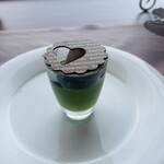 アーティスト カフェ - 抹茶ブラマンジェ