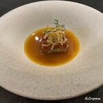 カーサ・デル・チーボ - 喜知次のリゾット･アッラ･ミラネーゼと白魚のフリットのズッパ･ディ･ペッシェ