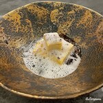 カーサ・デル・チーボ - 韃靼そば茶のパンナコッタとジュレ 蕎麦の実のクロッカンテ