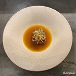 カーサ・デル・チーボ - 喜知次のリゾット･アッラ･ミラネーゼと白魚のフリットのズッパ･ディ･ペッシェ