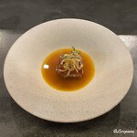 カーサ・デル・チーボ - 喜知次のリゾット･アッラ･ミラネーゼと白魚のフリットのズッパ･ディ･ペッシェ