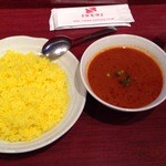 サモサ - マトンカレー・ライス780円