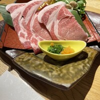 きじま 新横浜店 - お昼の懐石（うず塩）
                      ・放牧豚のしゃぶしゃぶ