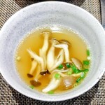 創作四川料理 廣明 - しめじと生姜の中華スープ