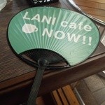 LANI cafe PLACE - 来店記念にミニうちわを貰いました☆