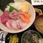 マルカイ札幌水産 - ランチ「漁師のまかない丼」8/6(水)