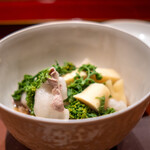 礼讃 - 物集女（もずめ）の筍　花山椒と猪