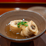 礼讃 - わらび信田巻　たたき木の芽