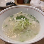 代官山のんき - 〆に牛骨スープの汁そば