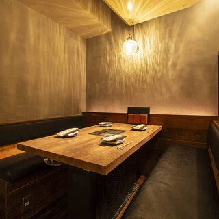 完全個室でゆったりと