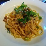 アロッサ - 2014.8　枝豆、ジャガイモ、フェンネル（？）のペペロンチーノ