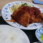 工藤精肉店食堂部 - 豚ヒレカツ定食