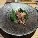 お猪口 - ホタルイカと菜の花