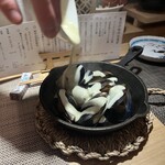 お猪口 - ムール貝　チーズソース