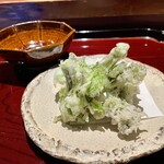 ななにん - 天然 たらの芽、こしあぶら 天ぷら