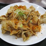 駒ヶ岳サービスエリア（上り） フードコート - 復刻版 焼肉定食 大盛り 1,350円（税込）。