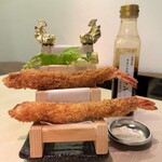 上物天然海鮮カツオ - エビフライ