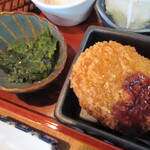 人と木 - かぼちゃコロッケ、めかぶ