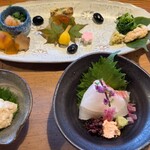 地獄温泉青風荘 - 小鉢　八寸　お造り