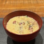 傳 - ホタルイカと山菜と筍のお椀