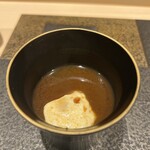 あま木 - 蛤しんじょとなま海苔の椀