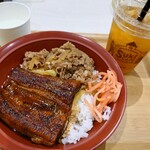 すき家 - 【期間限定】うな牛＋トロピカルティーエード