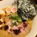 295462651 - 鶏白湯特製ラーメン(1120円)、トッピングネギ(120円)、チャーシュー丼(300円)。