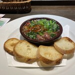 ぴるぜん - ホタルイカと菜の花のア・ヒージョ。これを季節感という