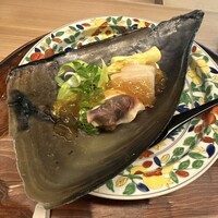 東山 緒方 - 平貝　北寄貝　ホタルイカ　うるい　浜防風　ホワイトアスパラ　木の芽　辛子酢味噌