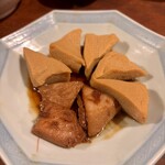 大甚 - 高野豆腐と切り身の煮付け