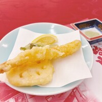 南海グリル 東店 - 天ぷら（えび、ししとう、レンコン）