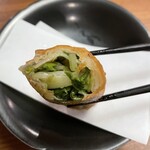 中国料理マスキ - 春野菜の春巻きのアップ